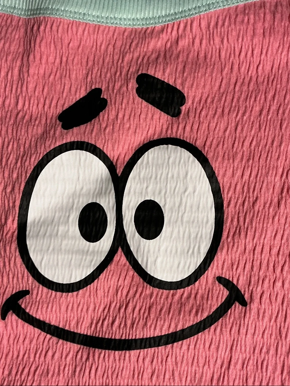 Bob sponge Justice Pink Tank Top with Aqua Trim and Smiley Face nwt sz xl kids